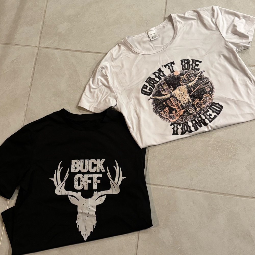 Black and White Graphic T-Shirts